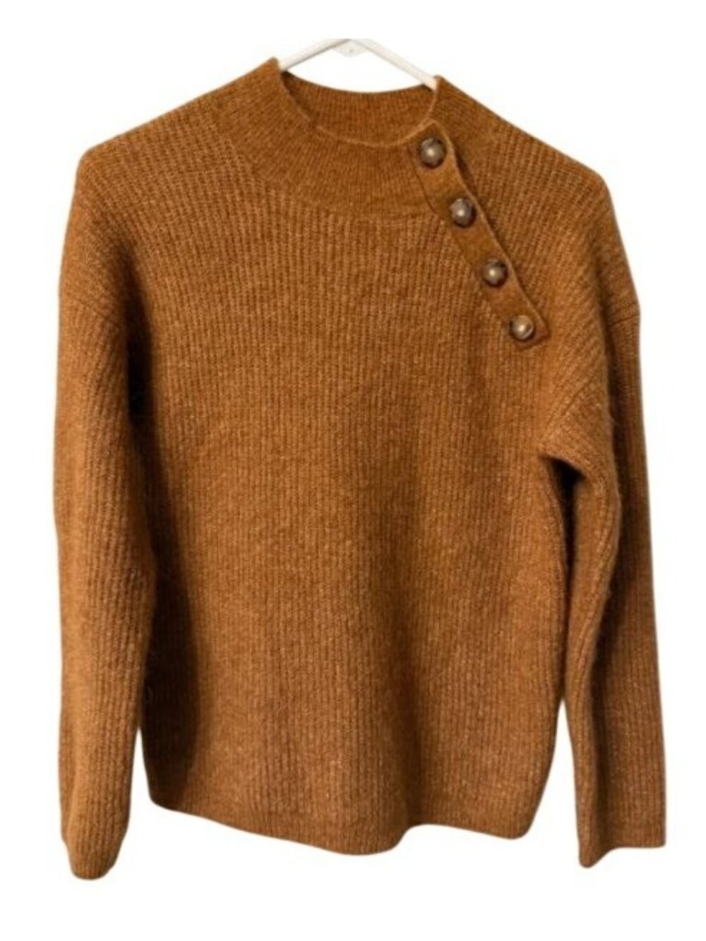 sezane trudy jumper sweater brown szS bust37in